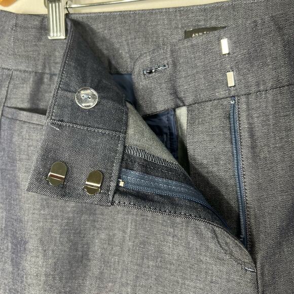 Ann Taylor Factory The Ankle Signature Grey Subtle Pattern Dress Pant Size 8 - Picture 8 of 10